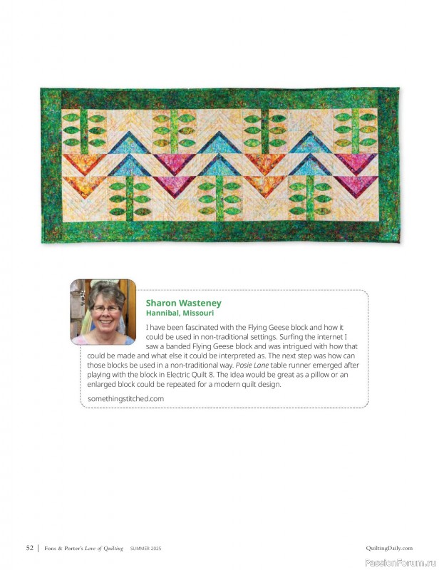 Коллекция проектов для рукодельниц в журнале «Fons & Porter’s Love Of Quilting - Summer 2025»