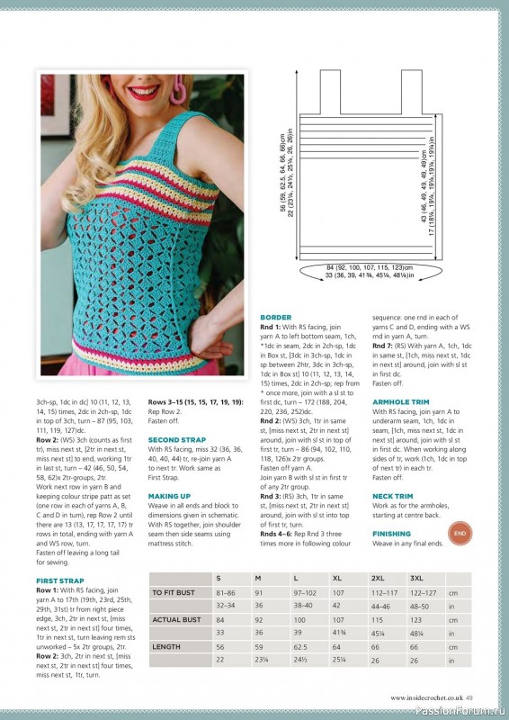 Вязаные проекты крючком в журнале «Inside Crochet №149 2022»