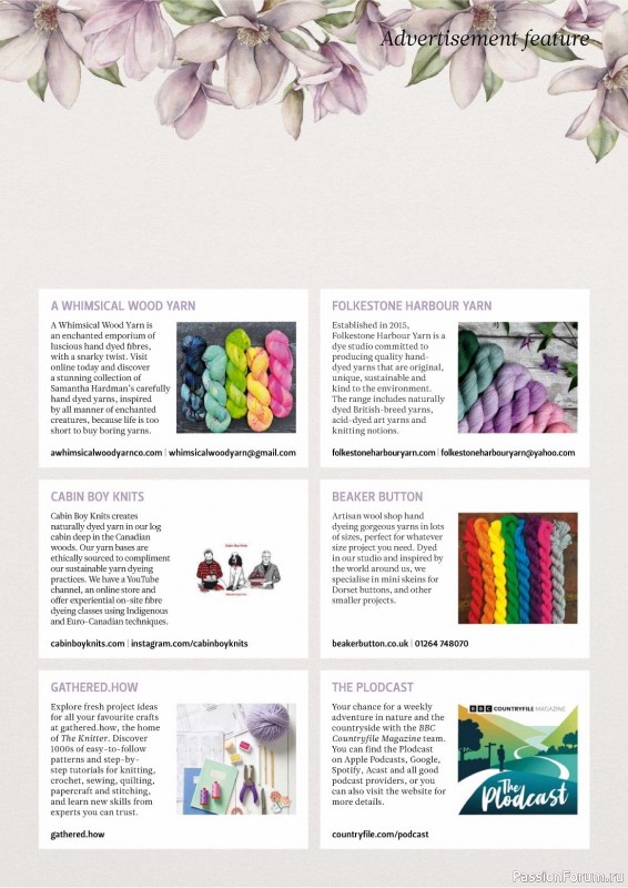 Вязаные проекты спицами в журнале «The Knitter №188 2023»