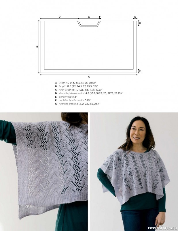 Коллекция кружевных моделей в книге «Knit Lace Patterns»