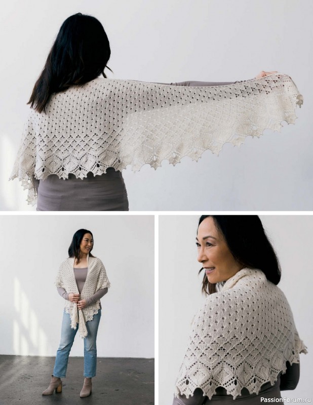 Коллекция кружевных моделей в книге «Knit Lace Patterns»