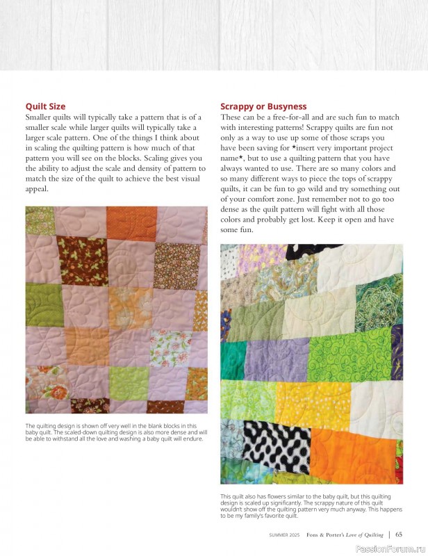 Коллекция проектов для рукодельниц в журнале «Fons & Porter’s Love Of Quilting - Summer 2025»