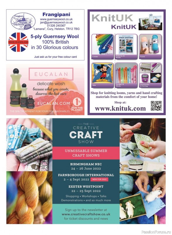 Вязаные модели спицами в журнале «Let's Knit №185 2022»