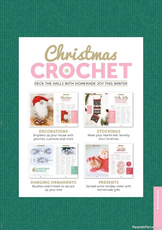 Вязаные проекты крючком в журнале «Christmas Crochet - 1st Edition 2022»
