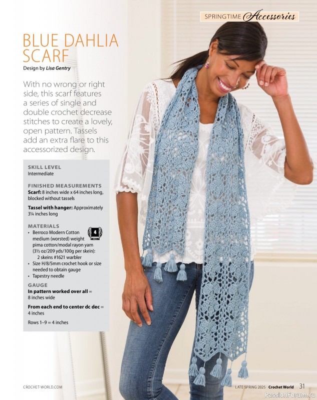 Вязаные проекты крючком в журнале «Crochet World - Late Spring 2025»