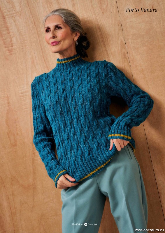 Вязаные проекты спицами в журнале «The Knitter №215 2025»