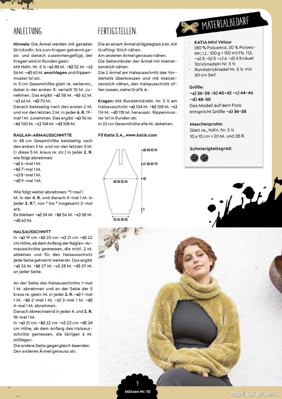 Вязаные проекты в журнале «Mutzen Schals & Co №10 2023»