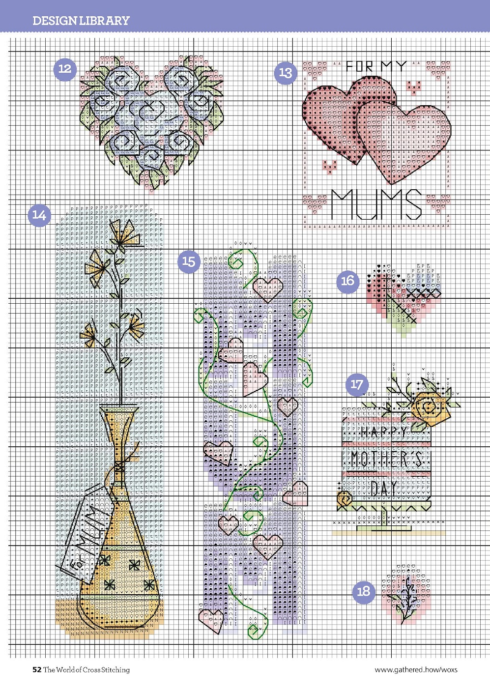 Идей для вышивания в журнале "The World of Cross Stitching №317 2022"