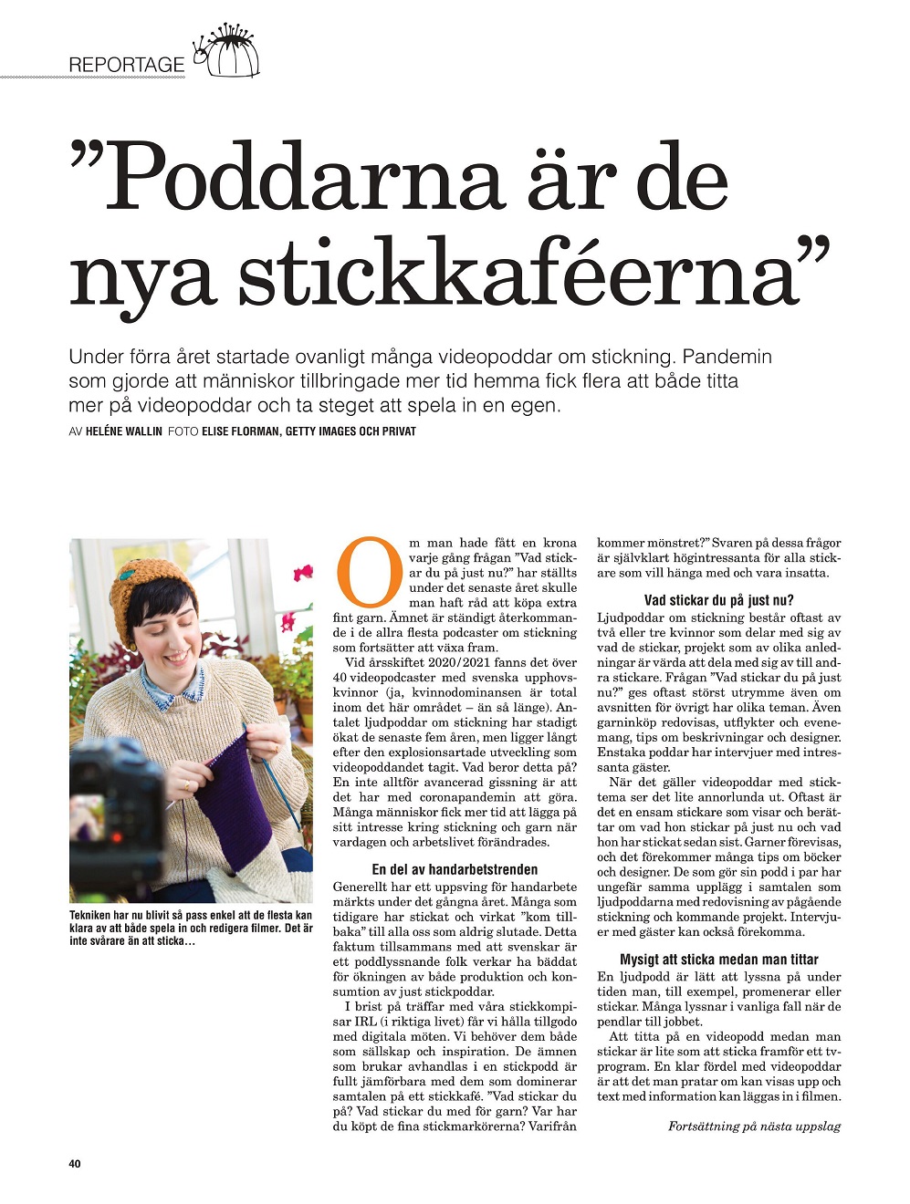 &quot;Stickat &amp; Sant&quot; №1 202 &mdash; шведский журнал по вязанию и рукоделию
