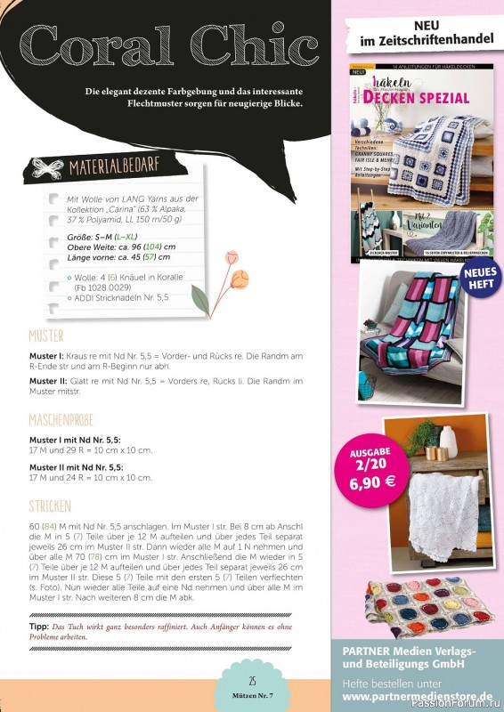 Коллекция проектов в журнале «Mutzen, Schals & Co. №7 2021»