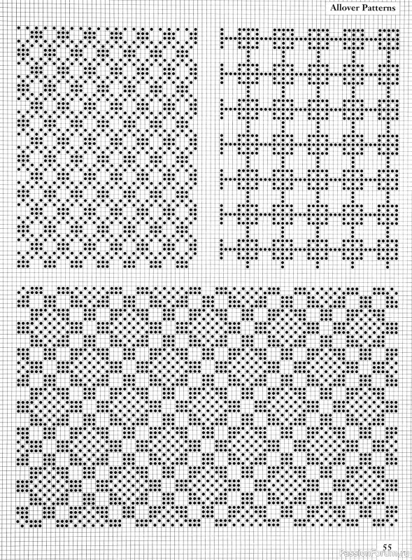 Коллекция узоров в книге «Charts for Colour Knitting»