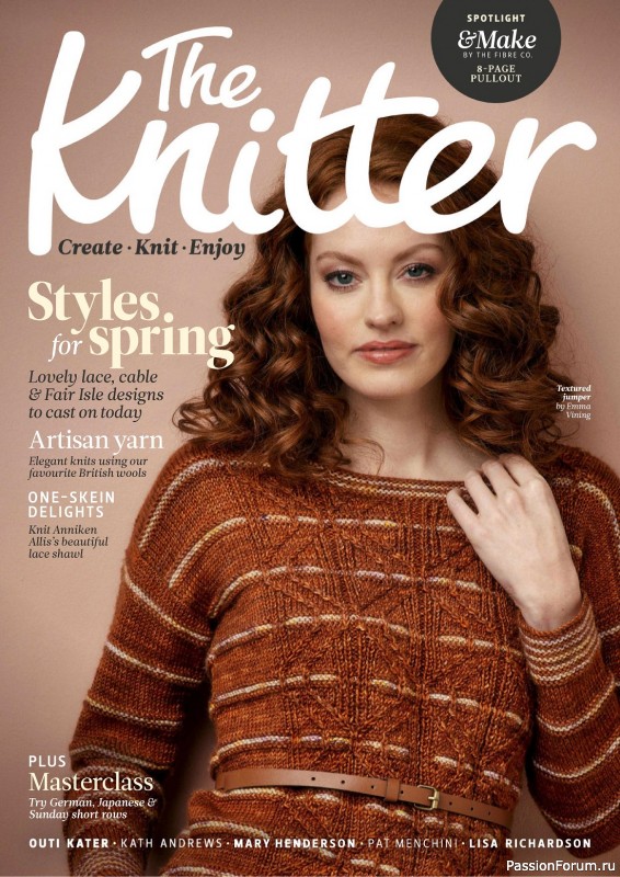 Вязаные проекты спицами в журнале «The Knitter №188 2023»