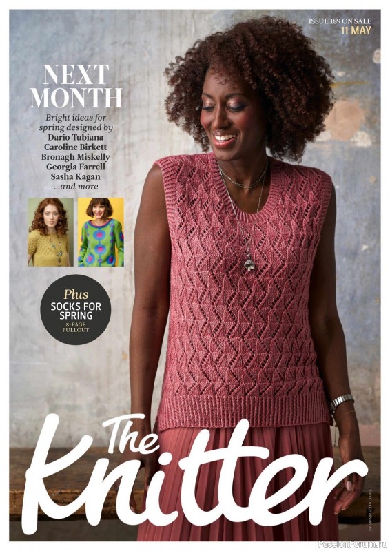 Вязаные проекты спицами в журнале «The Knitter №188 2023»