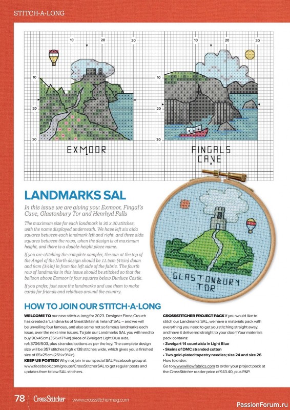 Коллекция вышивки в журнале «CrossStitcher №398 2023»