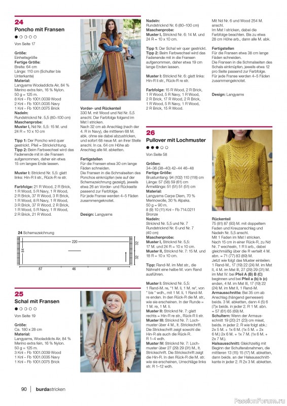 Вязаные модели в журнале «Burda Stricken №5 2020»