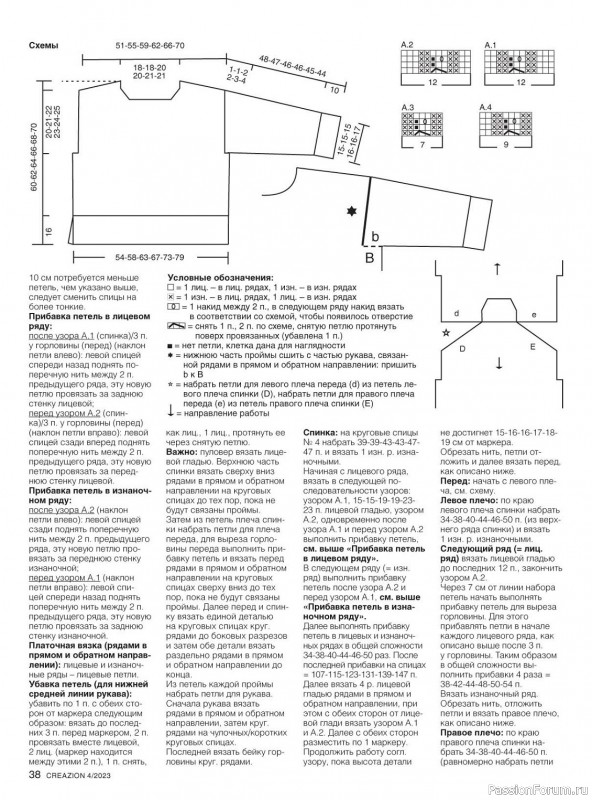 Вязаные модели в журнале «Creazion №4 2023»