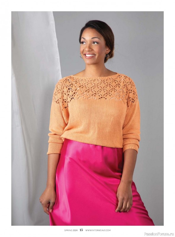 Вязаные модели в журнале «Interweave Knits - Spring 2024»