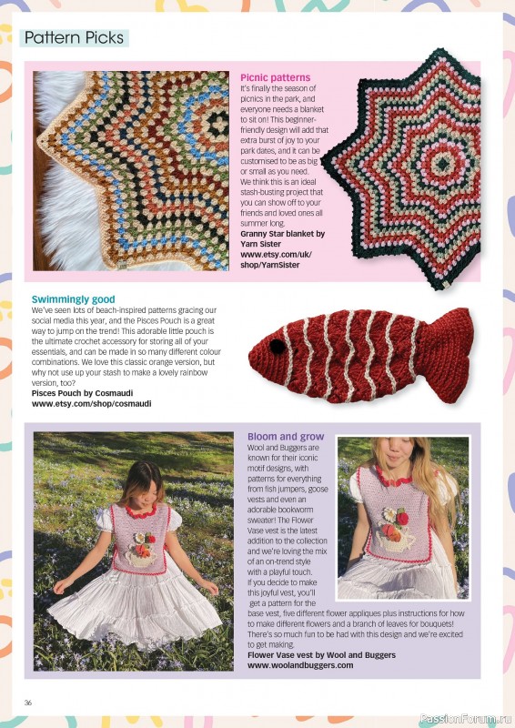 Вязаные проекты крючком в журнале «Crochet Now №121 2025»