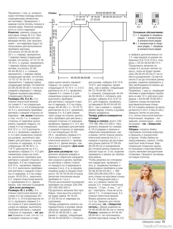 Вязаные модели для всей семьи в журнале "Creazion №1 2022"