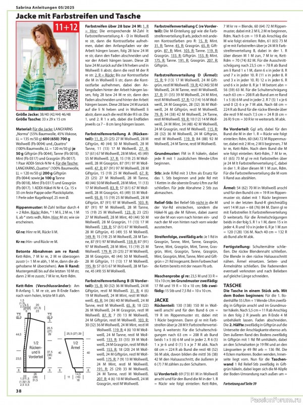 Вязаные модели в журнале «Sabrina German №5 2025»