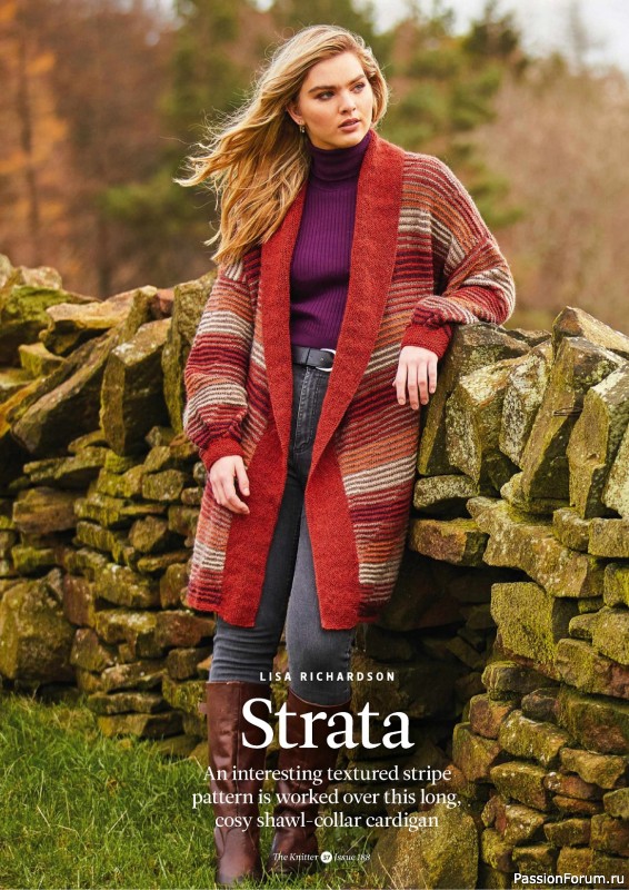Вязаные проекты спицами в журнале «The Knitter №188 2023»