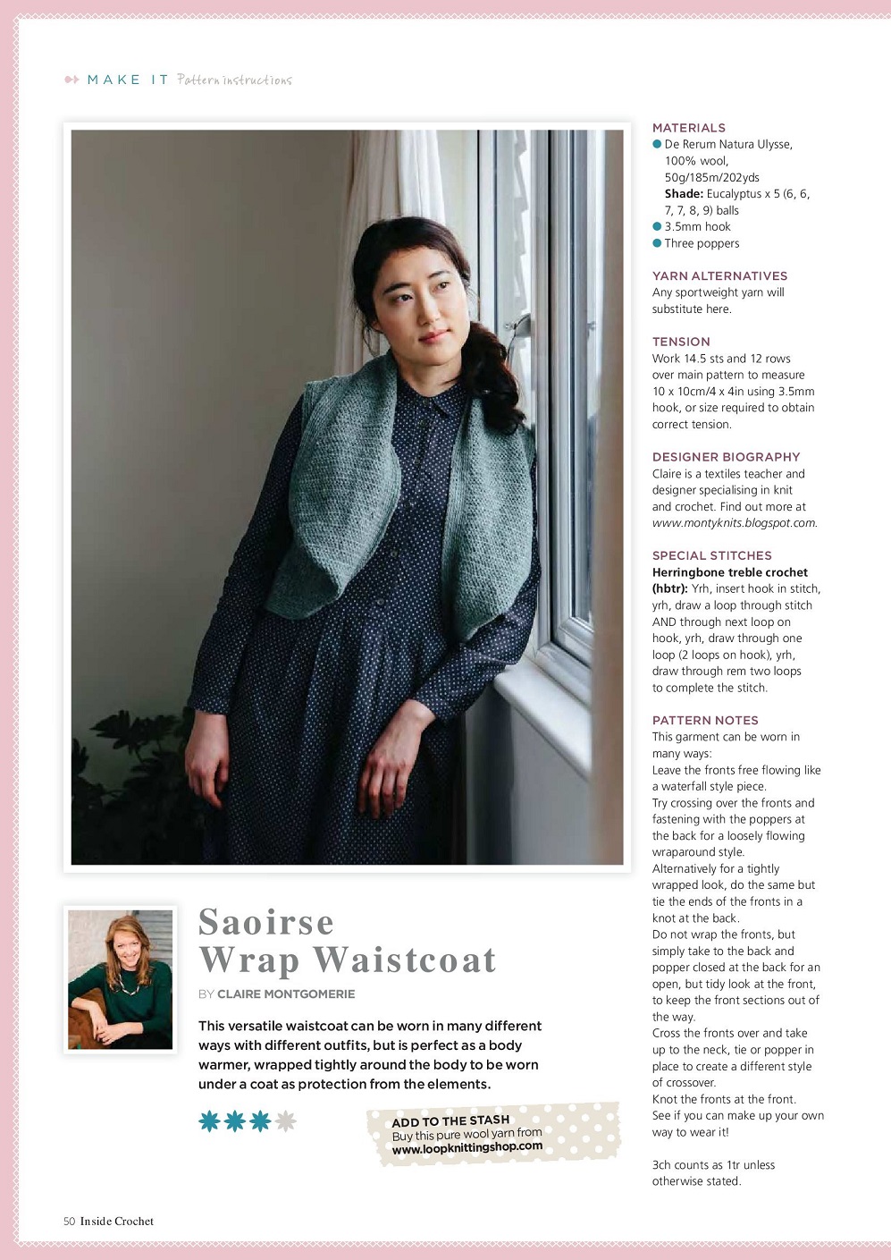 Вязаные модели одежды в журнале "Inside Crochet №144 2022"