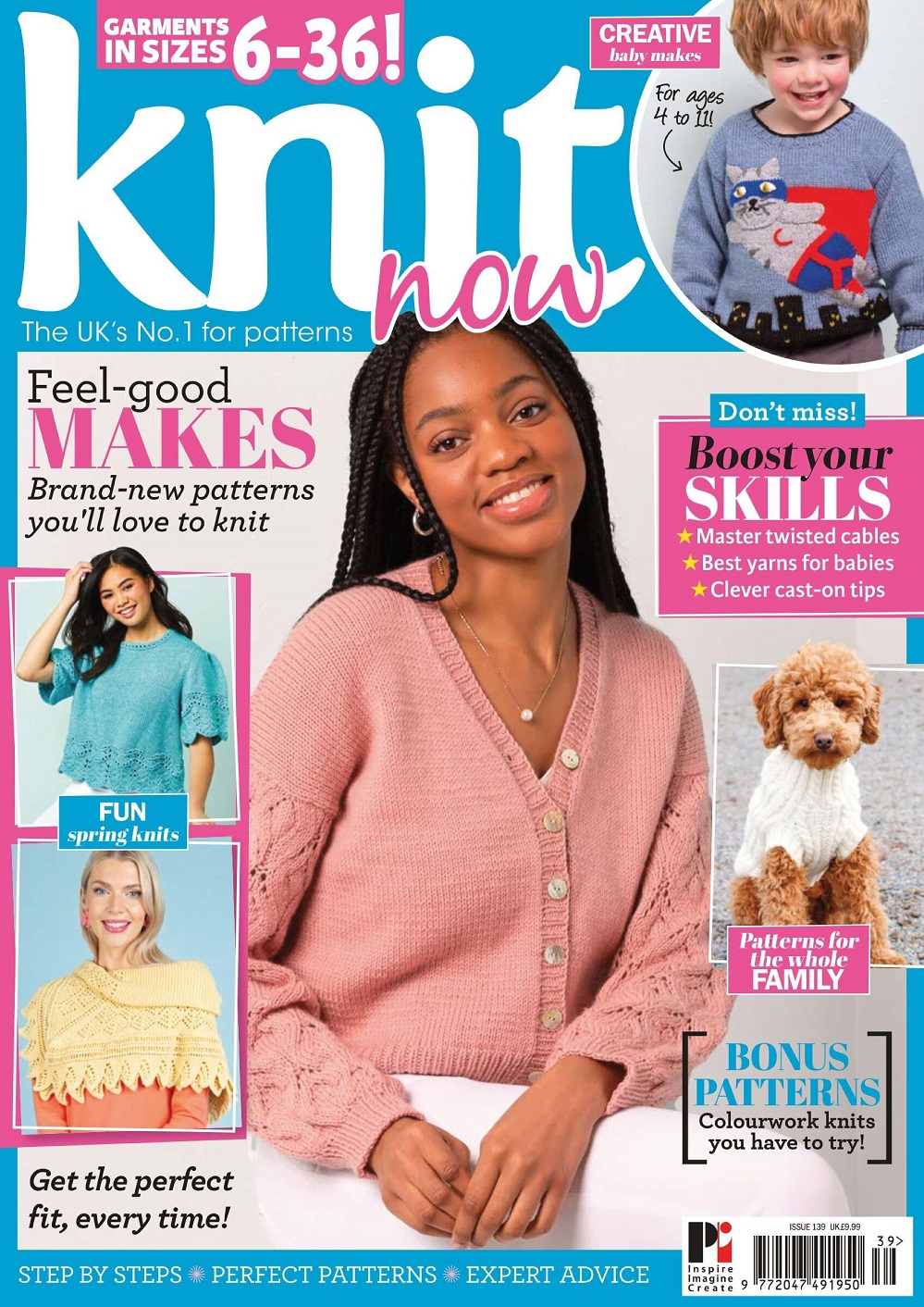 Вязаные модели спицами в журнале &laquo;Knit Now №139 2022&raquo;