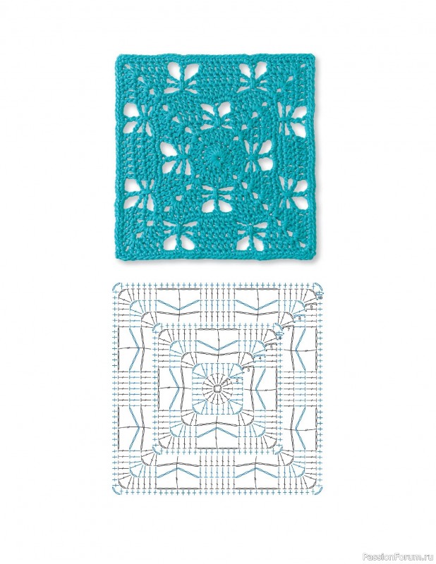 Вязаные проекты в книге «Granny Square Crochet for Beginners»