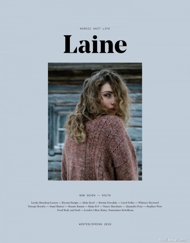 Вязаные проекты в книге &laquo;Laine - Spring Winter 2019&raquo;