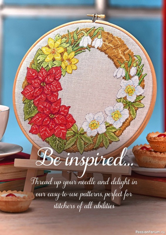 Коллекция вышивки в журнале «The World of Cross Stitching №338 2022»