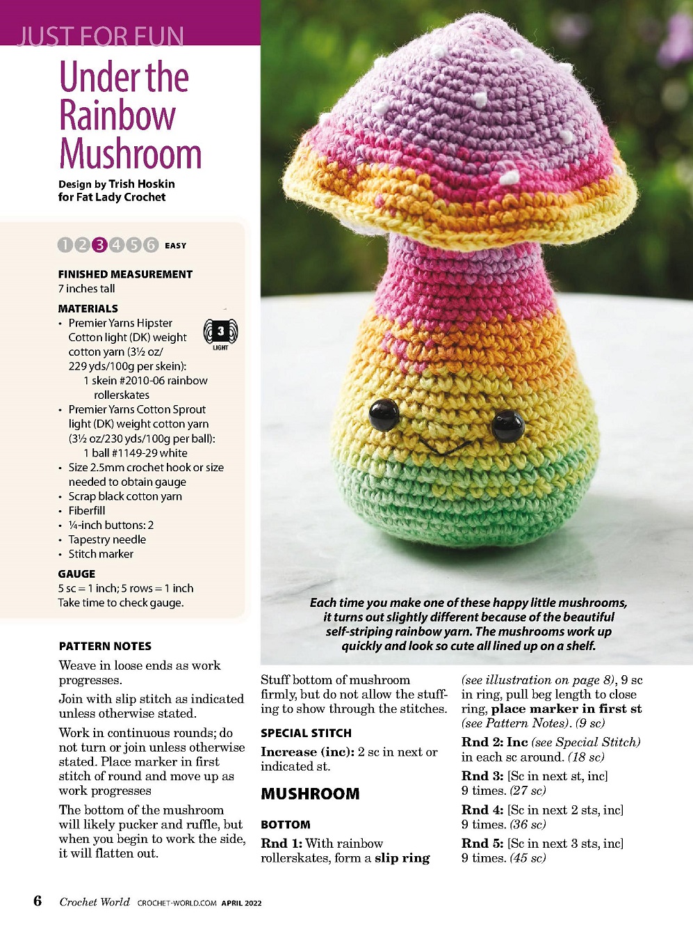 Вязание для всей семьи в журнале «Crochet World – April 2022»