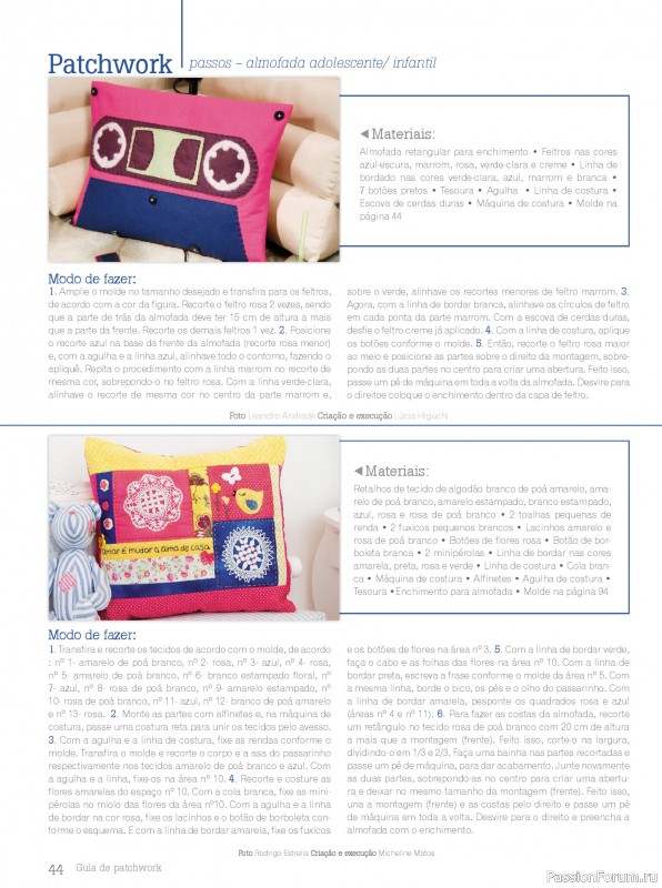 Коллекция проектов для рукодельниц в журнале «Arte em Patchwork - Fevereiro 2025»