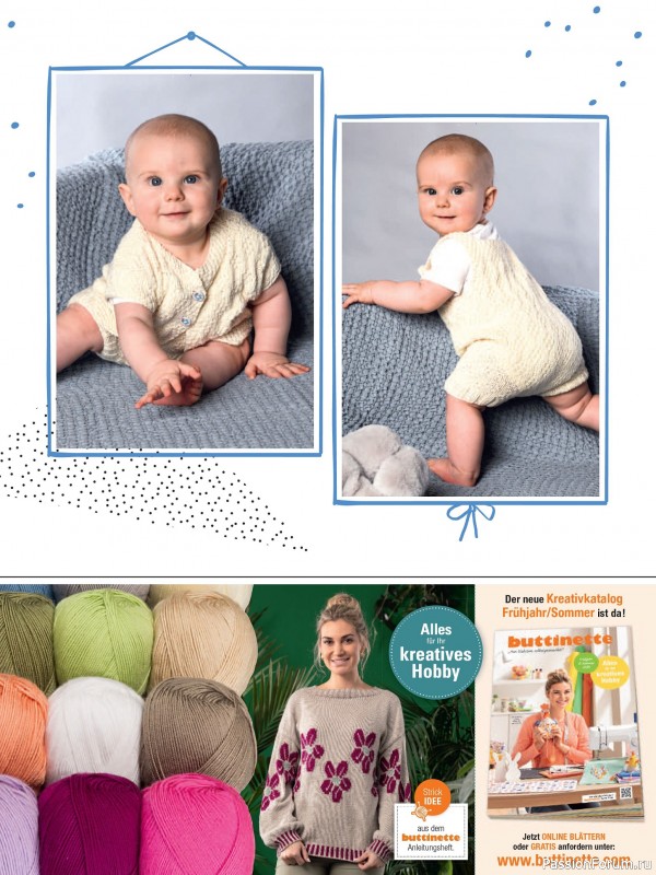 Вязаные модели для детей в журнале «Baby Maschenmode №65 2025»