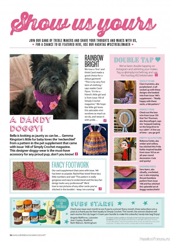 Вязаные проекты крючком в журнале «Simply Crochet №152 2024»