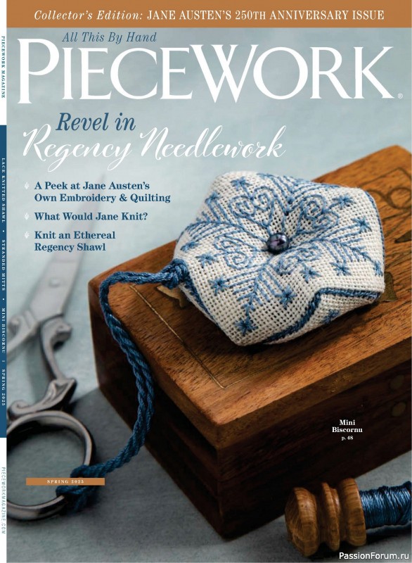 Коллекция проектов для рукодельниц в журнале &laquo;PieceWork - Spring 2025&raquo;