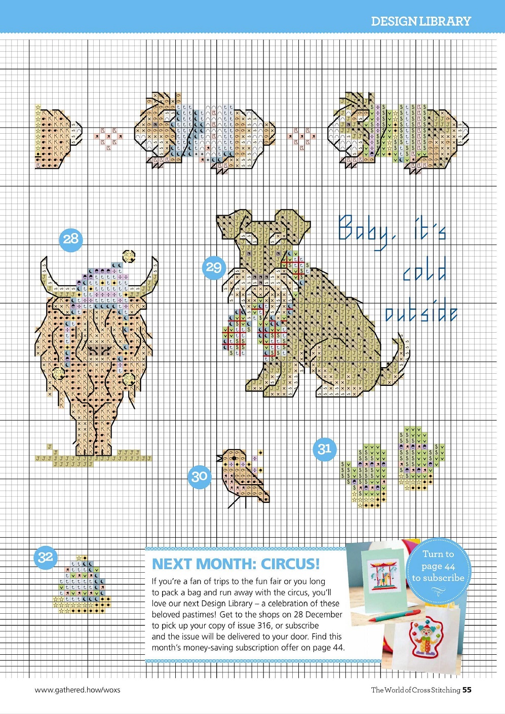 Для любителей вышивания крестом журнал "The World of Cross Stitching" №315 2021