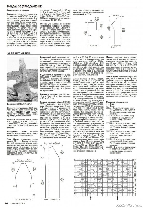 Вязаные модели в журнале «Verena №4 2024»