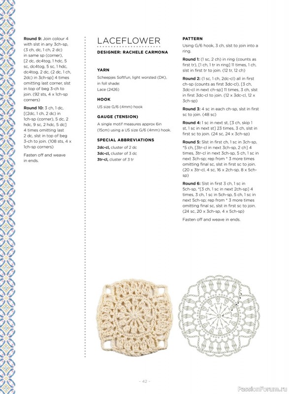 Вязаные проекты крючком в журнале «100 Crochet Tiles – 1st Edition 2023»