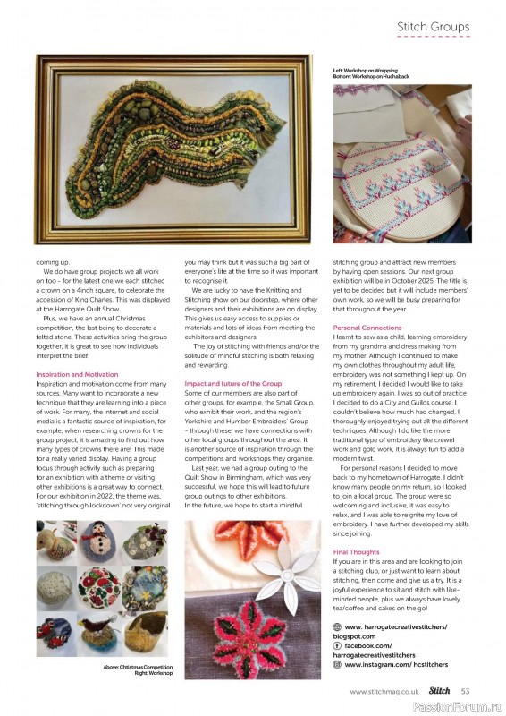 Коллекция проектов для рукодельниц в журнале «Stitch Magazine №152 2024/2025»