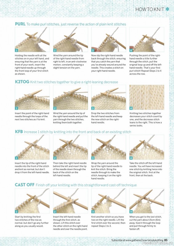 Вязаные проекты спицами в журнале «Simply Knitting №235 2023»