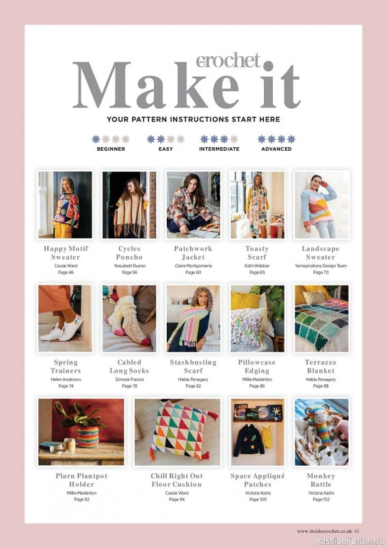 Вязаные проекты в журнале «Inside Crochet №155 2023»
