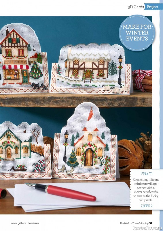 Коллекция вышивки в журнале «The World of Cross Stitching №339 2023»