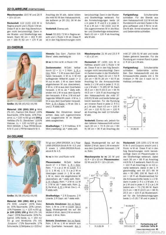 Вязаные модели спицами в журнале «Verena Stricktrends №2 2022»