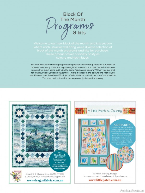 Коллекция проектов для рукодельниц в журнале «Quilters Companion №132 2025»