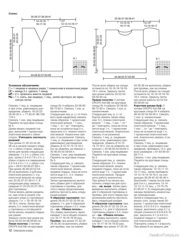 Вязаные модели в журнале «Creazion №2 2022»