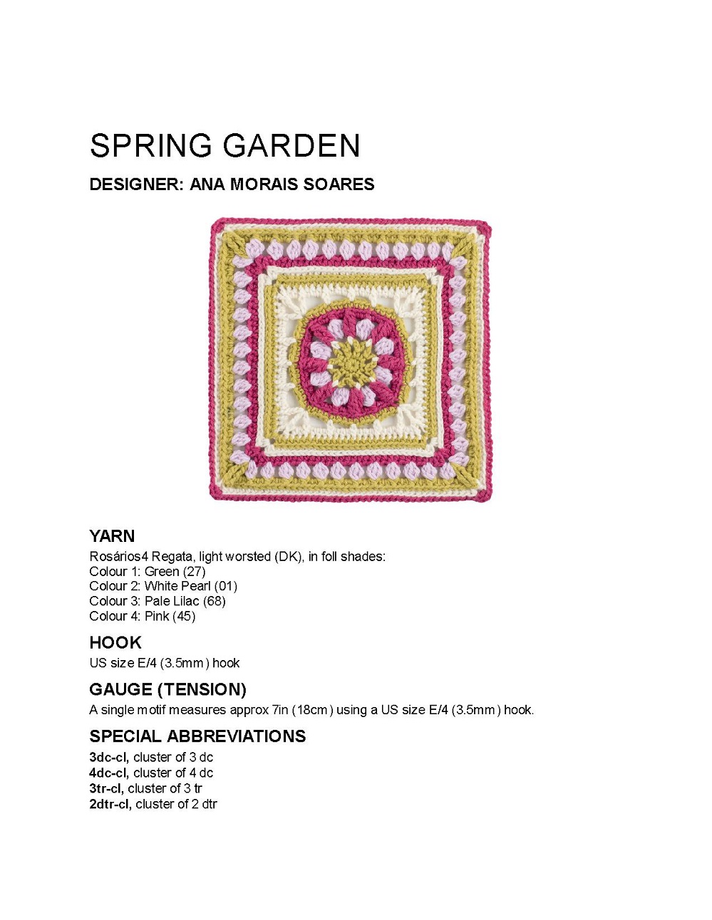 Коллекция проектов крючком в книге &laquo;100 Crochet Tiles&raquo;