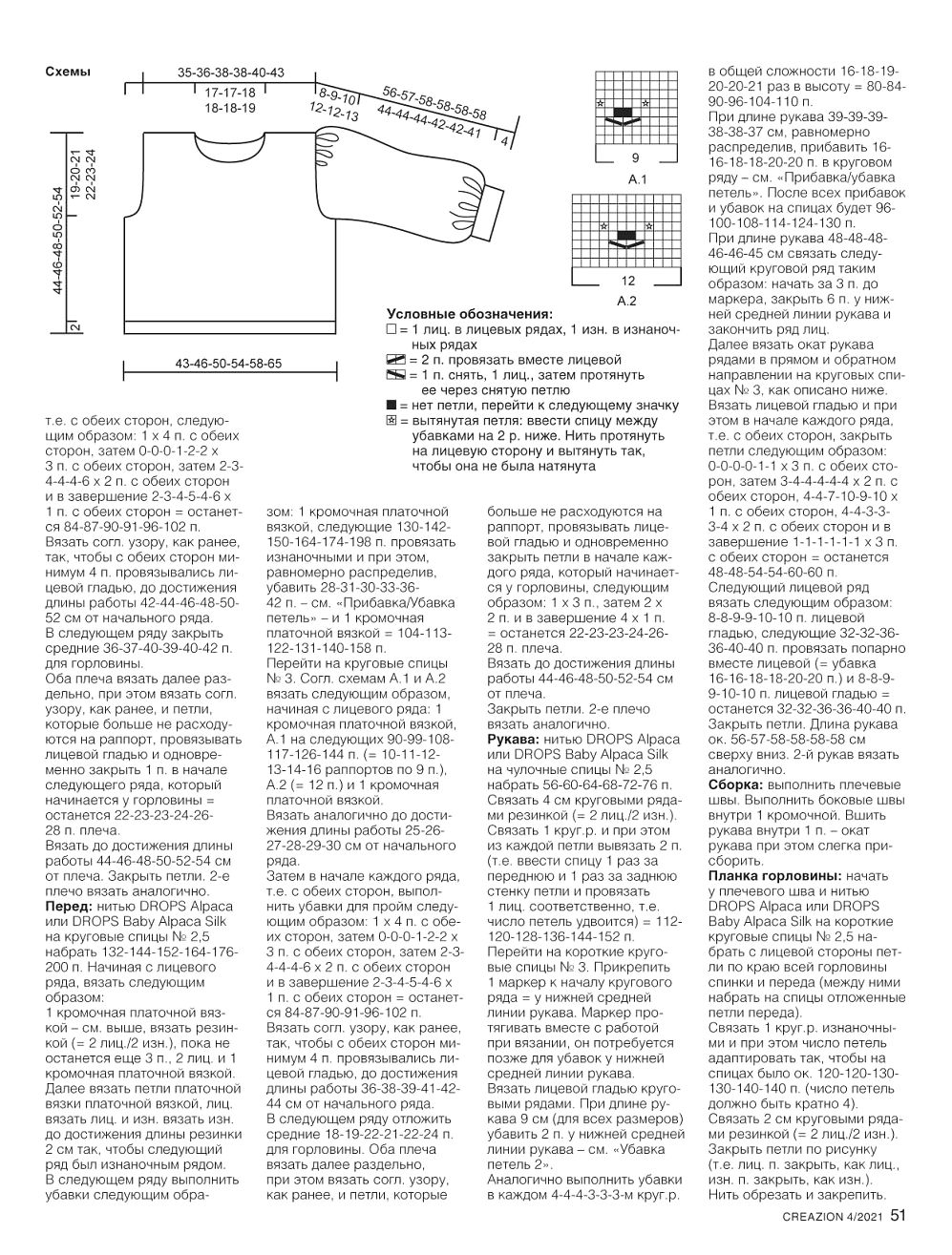 Модели спицами и крючком в журнале "Creazion" №4 2021