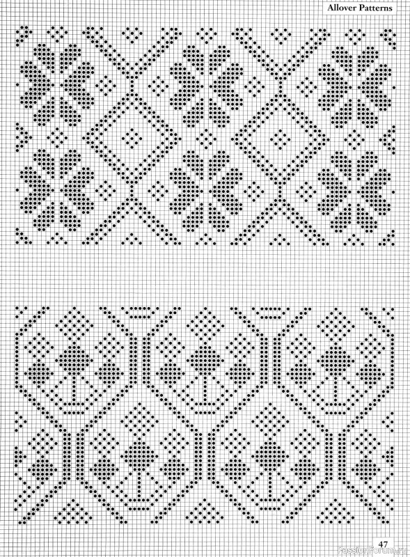 Коллекция узоров в книге «Charts for Colour Knitting»