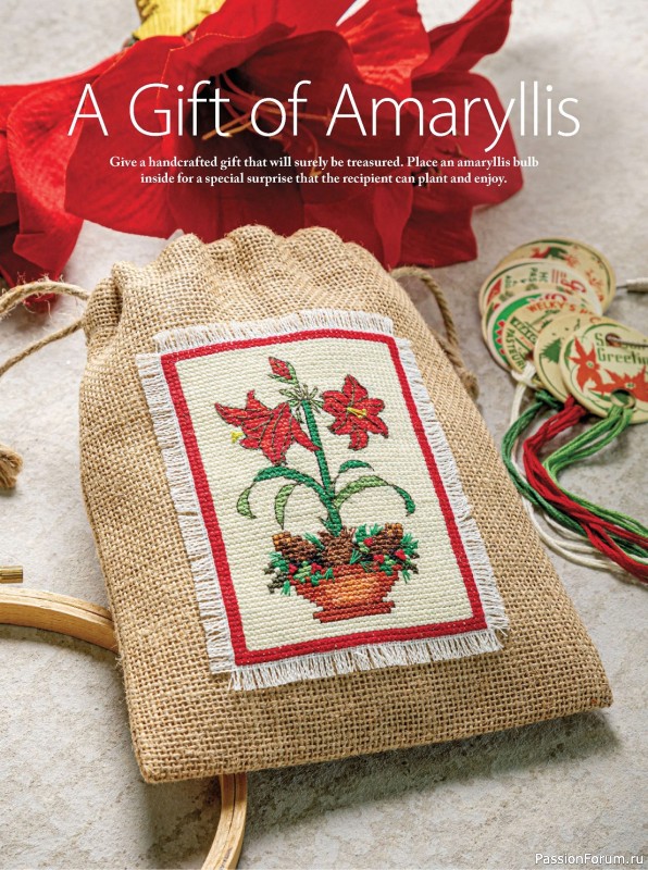 Коллекция вышивки в журнале «Just CrossStitch - December 2023»