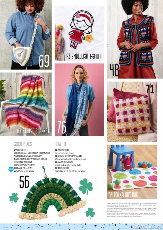 Вязаные модели крючком в журнале «Simply Crochet №120 2022»